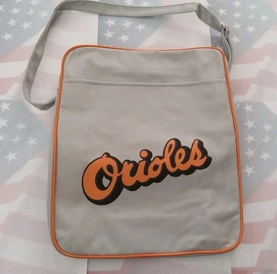 Bolso de Mano Vintage Años 80 Baltimore Orioles Lona Concesionarios Toyota Publicidad 11"x14" Foto 1 de 4