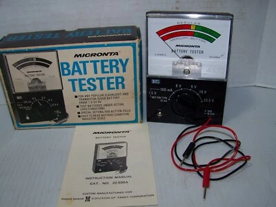 Probador de batería Micronta de colección Radio Shack / Tandy 22-030A Corea probado funciona Foto 1 de 4