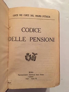 PENSIONSGESETZBUCH - KÖNIGREICHSRECHNUNGSHOF - 1927 - Bild 1 von 2