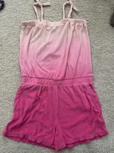NWOT Gap Kids Towel Terry Romper Pink  Tie Dye Size XXL 14/16 - Picture 1 of 1