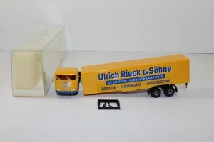 bk1029, Brekina Sattelzug Büssing Ulrich Rieck & Söhne Spedition OVP Neuwertig - Picture 1 of 10