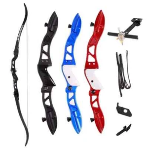 Recurve Bow 16-40Lbs 66Inches with Sight Arrow Rest for Left and Right Hand User - Picture 1 of 44