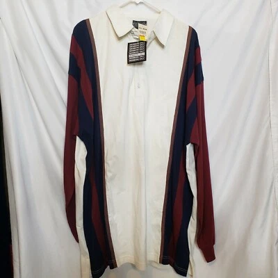 Vintage Members Only XXT Long Sleeve Polo Shirt Deadstock Original Tags - Image 1 of 4