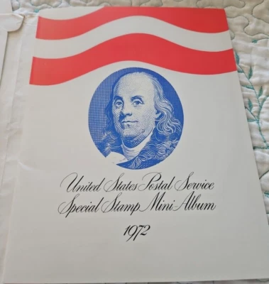 1972 Special Mini Album Mint Set USPS Souvenir Yearbook with Stamps - Image 1 of 4