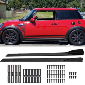 Car Side Skirts Splitter Spoiler Extension for MINI R58 R57 R56 COOPER Universal - Picture 1 of 12