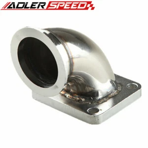 T4 Turbo CNC SS Exhaust Flange to 2.5" ID V-Band Flange 90 Degree Elbow Adapter - Picture 1 of 8