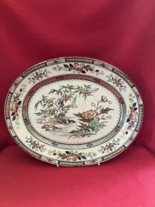 c 1880 Powell, Bishop & Stonier 30.5 cm oval platter Hong Kong pattern #A701 - Picture 1 of 4