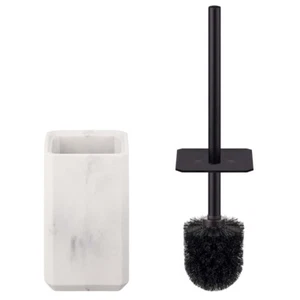 New Elegant Design White Marble Toilet Brush And Holder Bathroom Accessory - Picture 1 of 12