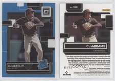 2022 Panini Donruss Optic Rated Carolina Blue Prizm /50 CJ Abrams #109 Rookie RC