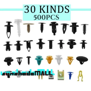 500x Mixed Clip Trim Car Push Pin Rivet Bumper Door Panel Retainer Fastener Kit - Imagen 1 de 5