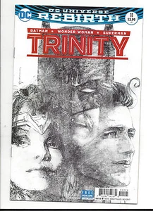 TRINITY #11 SIENKIEWICZ SKETCH VARIANT (1st PRINT) DC REBIRTH SOLD OUT 2017 NM - Picture 1 of 2