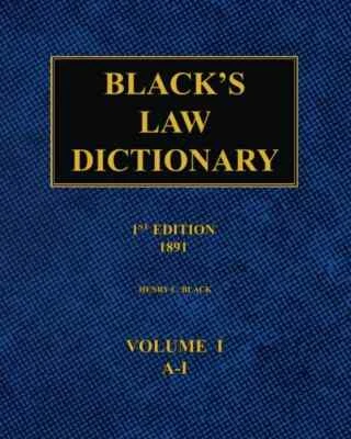 Black'S Law Dictionary – 1St Edition (1891): Volume 1 - Image 1 of 2