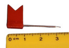 Stecknadeln Fahne Fähnchen Pinwandnadeln Makiernadel Kartennadel 50x orange/rot