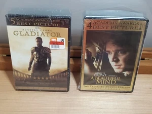Russell CROWE - A BEAUTIFUL MIND + GLADIATOR DvD LoT! (2) - Picture 1 of 7