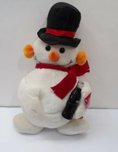 Bufanda Good Stuff Coca-Cola Navidad Frosty El Muñeco de Nieve Peluche Bebiendo una Coca-Cola - Imagen 1 de 9