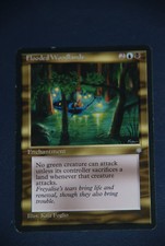 Magic the Gathering -- Flooded Woodlands -- Ice Age Gold