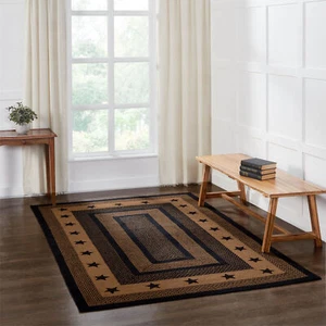 Area Rug Farmhouse Star Jute Country 60x96 Rect No Slip Floor Decor VHC Brands - Picture 1 of 8