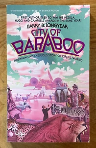 City Of Baraboo by Barry B. Longyear - VG+ vintage 1982 sci-fi pb, Circus World - Picture 1 of 6