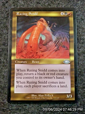 MTG Planeshift --- RAZING SNIDD --- Uncommon! NM! Magic the Gathering! (DS3D1H7) - Image 1 of 4