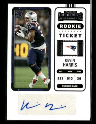 Kevin Harris 2022 Panini Contenders #238 Auto New England Patriots - Image 1 of 2