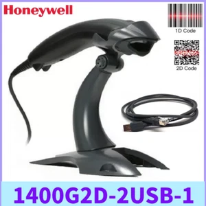 Honeywell Voyager 2D Linear 1400G2D-2USB-1 Barcode Scanner with USB Cable Stand - Picture 1 of 11