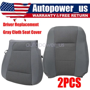 Driver Bottom-Top Cloth Seat Cover For 2017-2021 Ford F250 F350 F450 F550 XLT - Picture 1 of 20