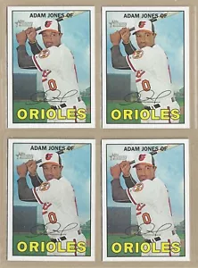 Lote de (4) Topps Heritage 2016 ADAM JONES #100 Orioles -- ENVÍO GRATUITO/RÁPIDO - Imagen 1 de 1