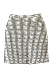 Halogen Nordstrom Damen Tweed hoher Bund Bleistift Schlitz Rock schwarz/weiß Gr. 4 - Bild 1 von 6