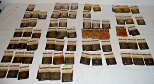Lot 102 NEW VTG 80’s Moderne Impressives Press-on letters & numbers GOLD Brass - Picture 1 of 19