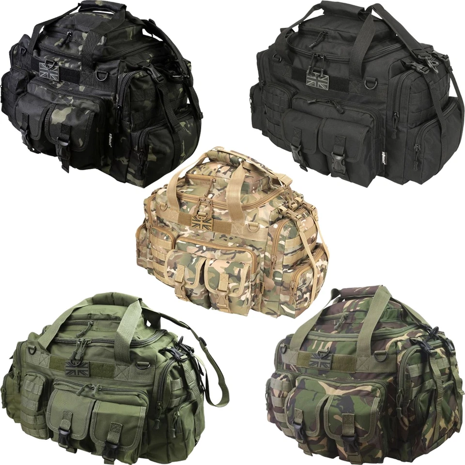 Kombat UK Saxon Tactical Army Military Camouflage Holdall Molle Bag Rucksack 50L - Image 1 of 1