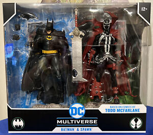 DC Multiverse BATMAN & SPAWN Comics 2 Pack Todd McFarlane Toys 7” Inch 2023