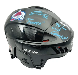 ADAM FOOTE SIGNED COLORADO AVALANCHE FULL SIZE HELMET AUTOGRAPHED BECKETT COA - Picture 1 of 3