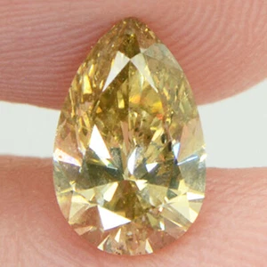 Diamante en forma de pera elegante color marrón suelto real 1,07 quilates VS2 pulido mejorado - Imagen 1 de 8