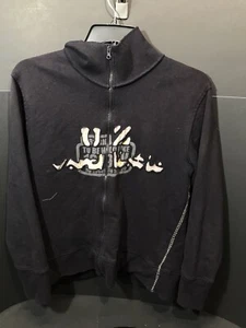 Giacca nera zip Liomo uomo 80% cotone / 20% poliestere full zip taglia XL - Foto 1 di 3