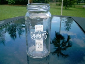 DEEP EDDY VODKA AUSTIN, TX 5.75"" MEDICIONES DE FRASCO ALBAÑIL LATERAL - Imagen 1 de 7