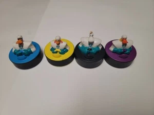 Disney Mighty Ducks Hockey Pucks (4 Vintage McDonalds Happy Meal Toys 90s Lot - Picture 1 of 3