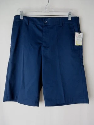 Slazenger School Uniform Shorts Boys YBU491 Flat Front Navy Size L #7978 - Image 1 of 4