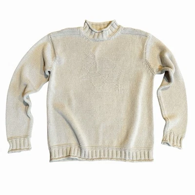 Suéter de Colección Lauren Ralph Lauren Caballo Ecuestre Cuello Redondo Para Mujer Talla Med* Foto 1 de 4