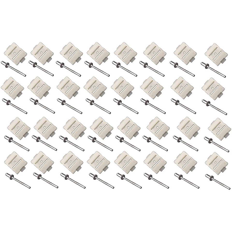 Ford F100 F 250 1967-68; juego de clips de moldura; puerta de guardabarros y lado de la carrocería; para 1-1/4" Foto 1 de 1