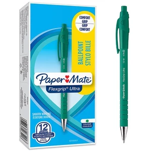 Paper Mate Flexgrip Ultra Retractable Ballpoint Pens   Medium Point (1.0mm)   Gr - Bild 1 von 7