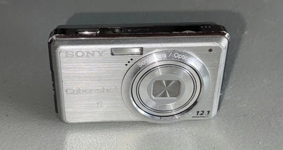 Sony DSC-S980 12.1MP Digital Camera Zoom Point Shoot Silver Tested - Image 1 of 4