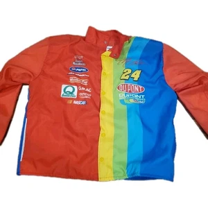 VINTAGE Jeff Gordon 24 NASCAR Jacket W/ Stripes Competitors View Men XL USA - Picture 1 of 6
