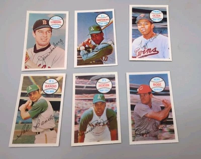 Lote de superestrellas 3D Kellogg's 1970 (6) Pete Rose Reggie Jackson Oliva Bando  Foto 1 de 4