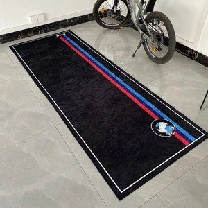Motorcycle carpet showroom garage factory floor mat BMW M Sport 100x220mm - Picture 1 of 6
