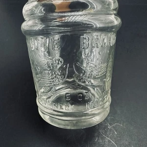 6 Unzen Senfglas der Marke TAUBEN ORIGINAL FRANK TEA & SPICE CO. JUMBO ERDNUSSBUTTER - Bild 1 von 10