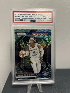 2024 Prizm Monopoly WNBA Arike Ogunbowale Green Millionaire 1/20 PSA 10 Gem Mint - Bild 1 von 2