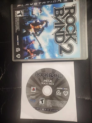 LOT OF Rock Band: Metal Track Pack [GAME ONLY] + ROCK BAND 2 [COMPLETE] (PS3) - Image 1 of 2