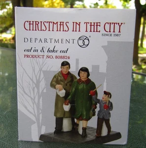 2010 Department 56 Christmas In The City #808824 EAT IN & OUT Retired UNBENUTZT - Bild 1 von 1