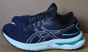 ASICS Gel-Nimbus 24 Blue On Blue Running Shoes Womens SIZE 8 Vgc No Insoles  - Picture 1 of 9