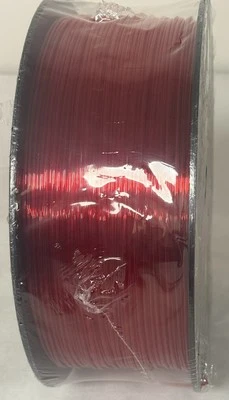 Filamento para impresora 3D Amazon Basics PETG 1,75 mm 1 kg por carrete rojo translúcido Foto 1 de 4